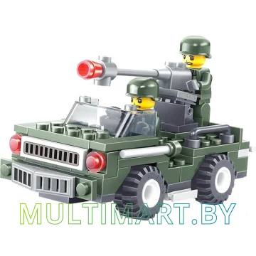 Конструктор JIE-STAR Army 23010 Военный джип картинка 3